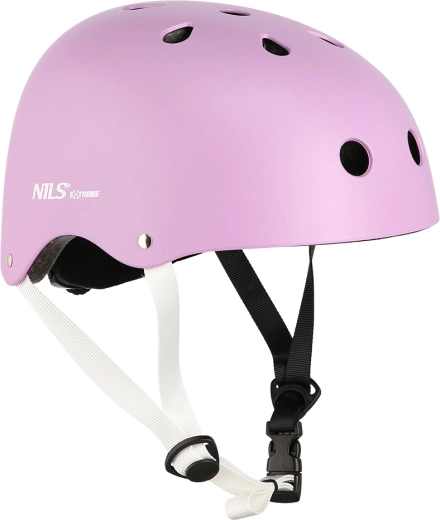 Casco protector NILS Extreme – Morada