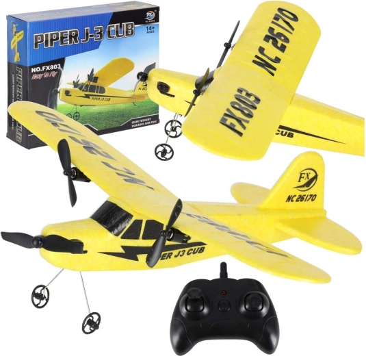 Avión RC PIPER FX803 con control remoto, batería 150 mAh