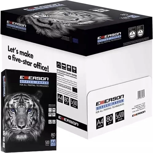 Papel de oficina A4 80 g/m² – caja 5 × 500 hojas