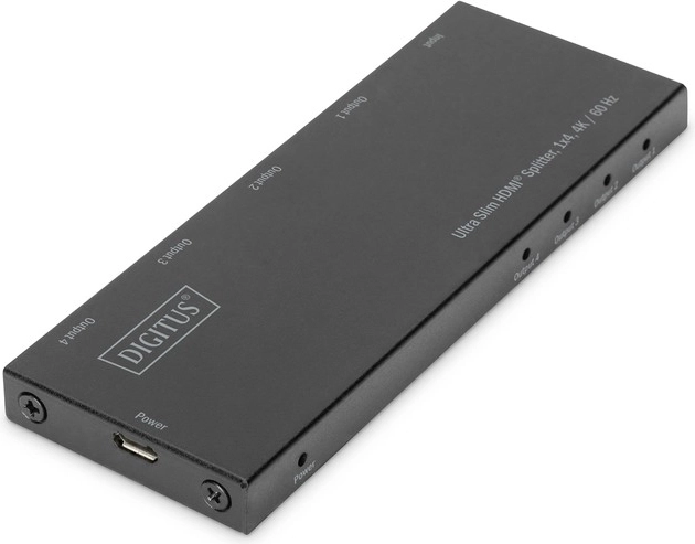 Divisor HDMI ultrafino 1×4 4K 60 Hz con HDR – DIGITUS
