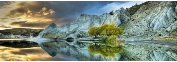 Puzle panorámico Lago Azul 1000 piezas