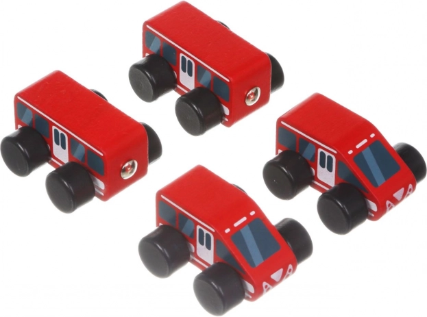 Tren de madera Rychlík con imanes - de 4 piezas