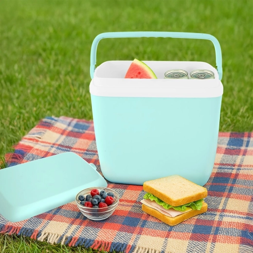 Capacidad de 25 litros para comida y bebidas durante todo el día