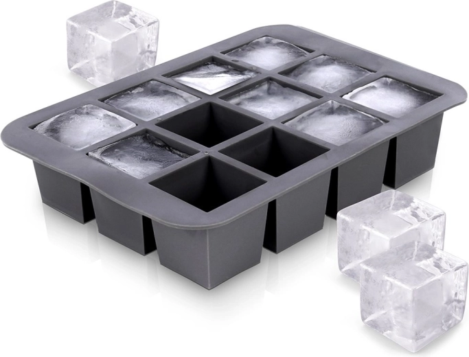 Molde de silicona para cubitos de hielo 19,5 × 14 × 4 cm