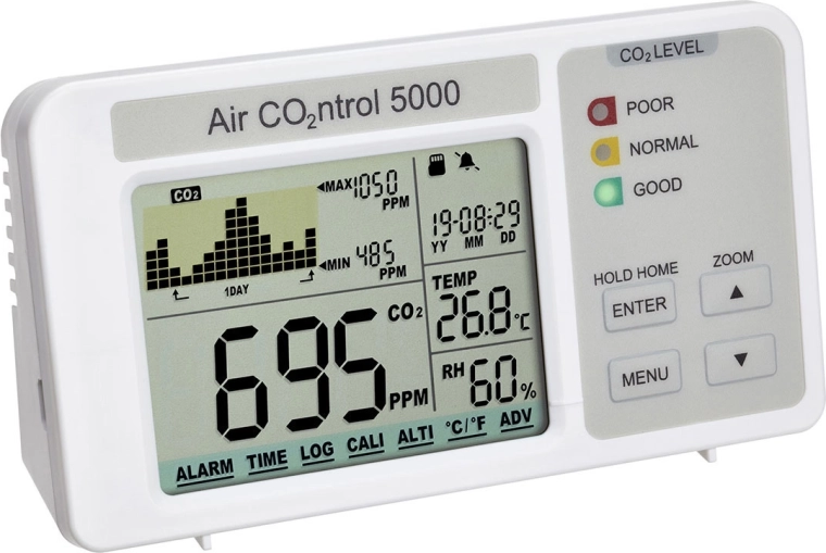 TFA AirCO2ntrol 5000 – registrador de CO2 con medición de temperatura y humedad