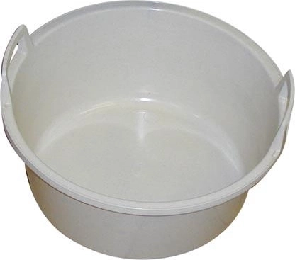 Barreño de plástico de 49 cm con asas, granito