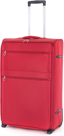Maleta de viaje textil TEX15 L 85 l roja con ruedas