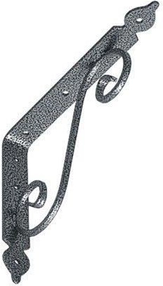 Consola para estante 190 × 140 mm plateada