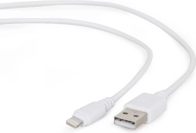 Cable USB blanco de 8 pines 1 m