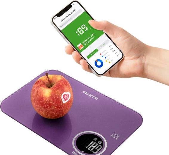 Resumen de valores nutricionales en el teléfono