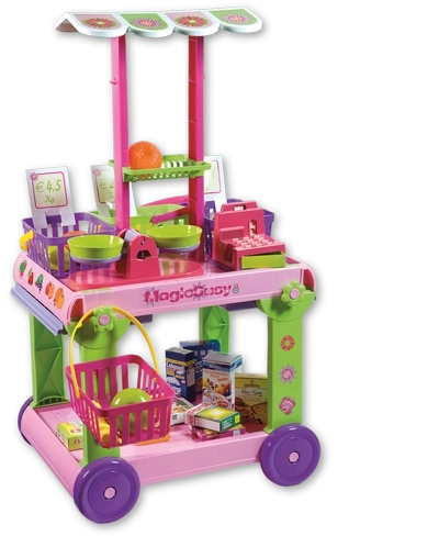 Androni mercado ambulante con 30 accesorios, altura 85 cm