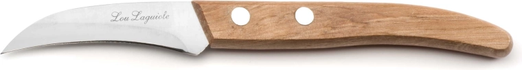 Cuchillo pelador de acero inoxidable y madera 17,6 cm