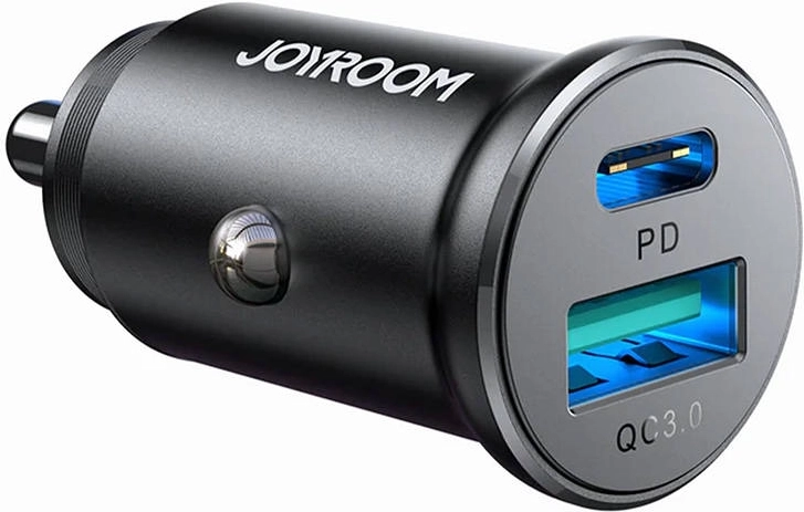 Cargador de coche Joyroom 30 W (USB-C + USB-A)