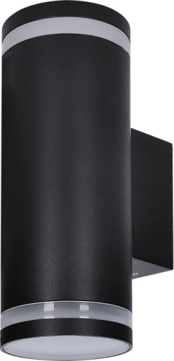 Lámpara de pared exterior Solight Potenza 2x GU10, negra