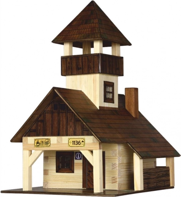 Cabaña turística de kit de construcción de madera