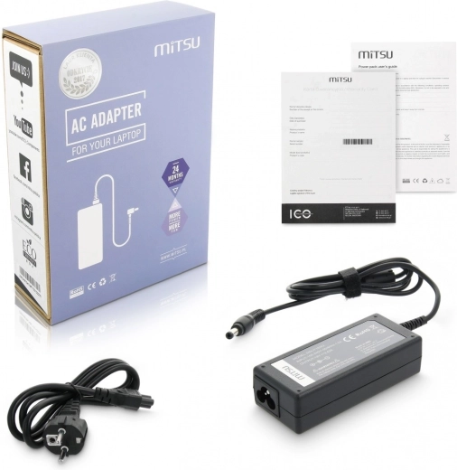 Cargador / adaptador de alimentación 19 V 3,42 A (5,5 × 2,5 mm) 65 W para ASUS, TOSHIBA, LENOVO