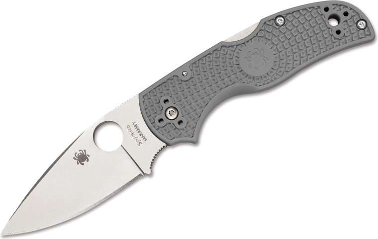 Cuchillo de bolsillo Spyderco Native 5 Lightweight gris, Maxamet, satinado