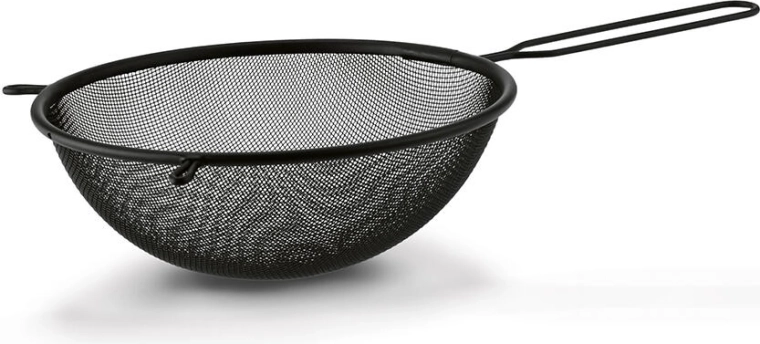 Colador metálico negro 20 cm