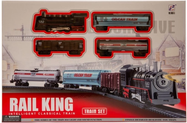 Kolejka – tren infantil de 21 piezas con luz y sonido