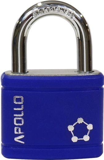 Candado APOLLO 40 mm, 3 llaves, azul