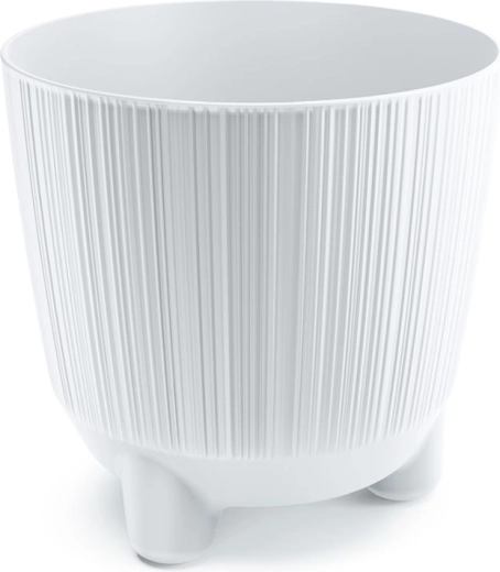 Maceta con patas Ryfo N 19,5 cm blanca