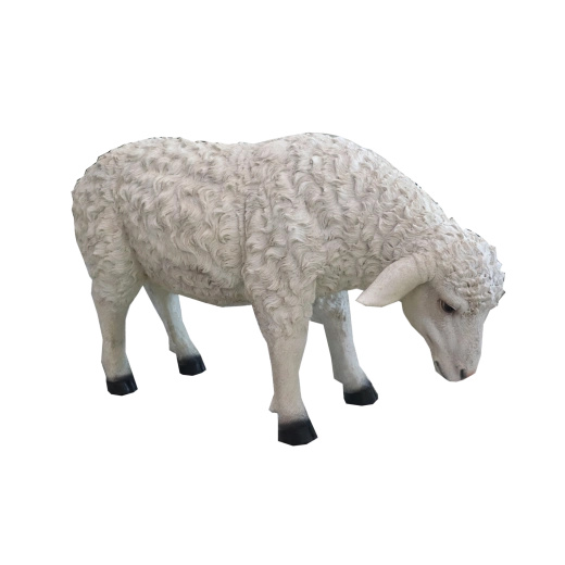 Figura decorativa navideña de oveja de resina 87,6 cm