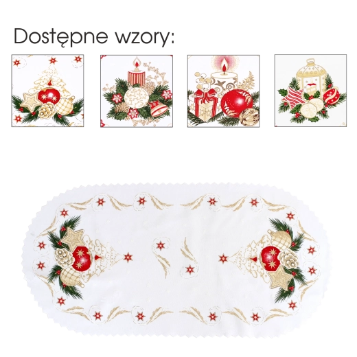 Servilleta/trapo decorativo navideño Boże Narodzenie (30 × 50 cm) – set de 3 uds