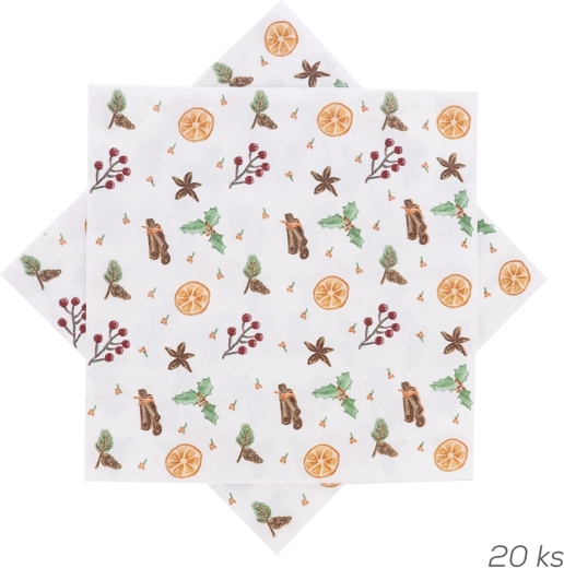 Servilletas de papel Vůně Vánoc 33 × 33 cm, 20 uds