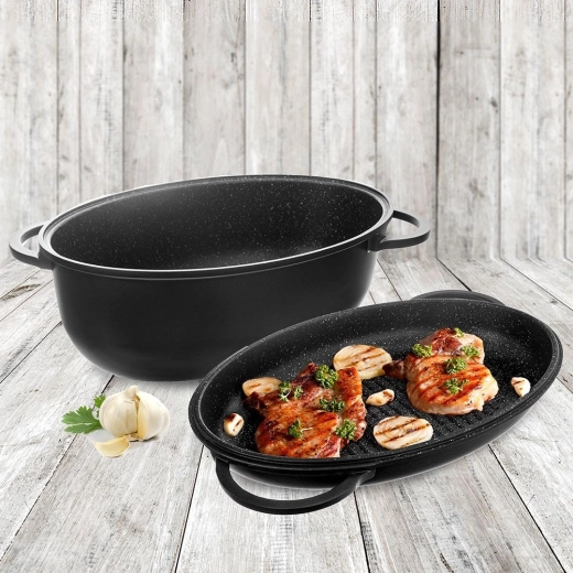 2 en 1: la tapa como sartén grill