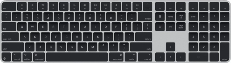 Magic Keyboard con Touch ID y teclado numérico (US) – teclas negras