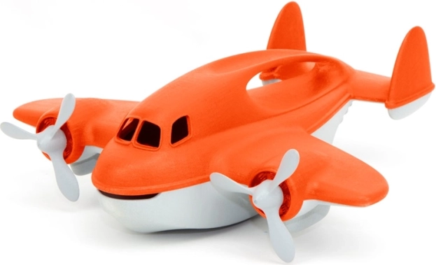 Green Toys avión de bomberos naranja