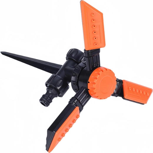 Aspersor rotativo Soft de 3 brazos con adaptador click
