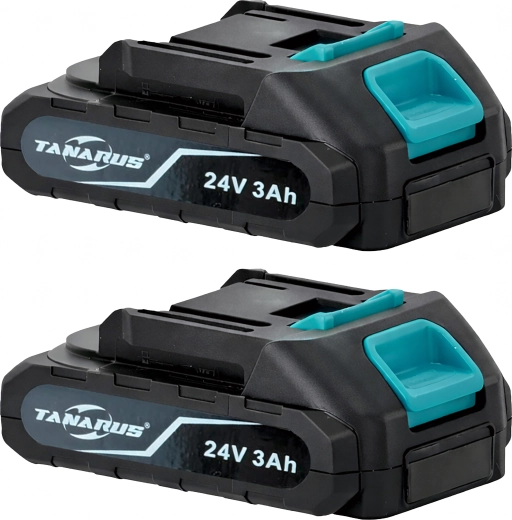Dos baterías de 3 Ah para trabajo ininterrumpido