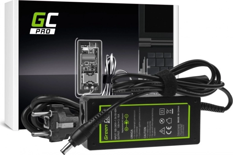 Cargador Green Cell PRO 19 V 3,16 A 60 W para Samsung (5,5 × 3,0 mm)