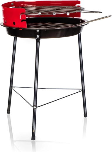 Parrilla portátil de carbón Tripod 32,5 cm con pantalla cortaviento