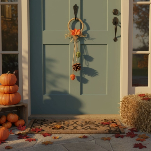 Decoración otoñal colgante para puerta - 1 unidad