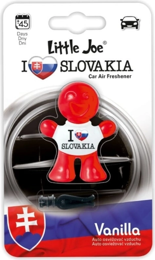 Little Joe 3D Supair Drive ambientador para coche vainilla «I Love You Slovakia»