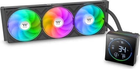 Refrigeración líquida AIO Thermaltake TH360‑S V3 ARGB con pantalla LCD
