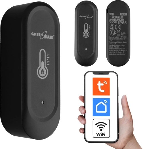 Sensor Wi‑Fi exterior de temperatura y humedad GreenBlue
