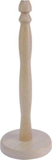 Soporte de madera para rollos de papel de cocina