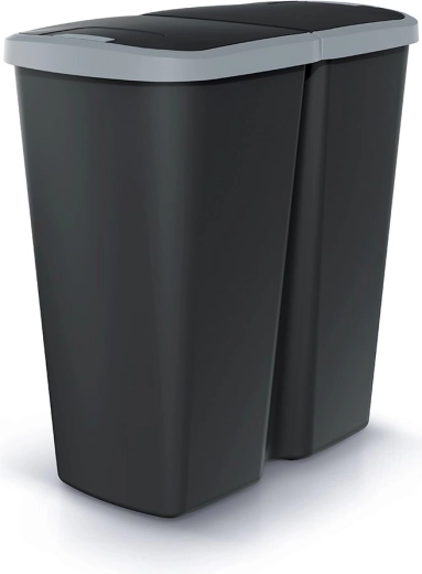 Papelera para clasificación de residuos Compacta Q Duo 45 l
