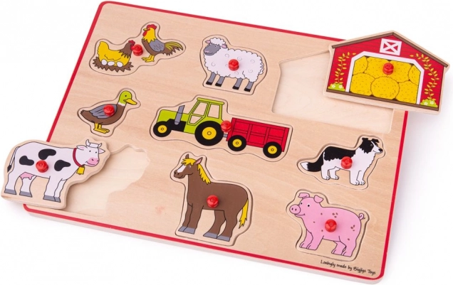 Puzzle encajable Granja Bigjigs Toys