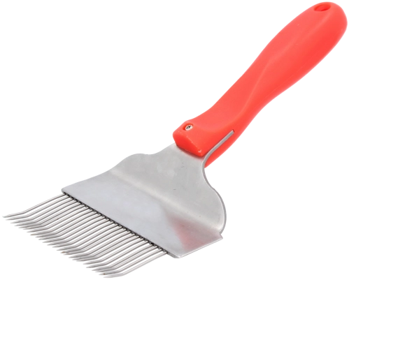 Tenedor para desopercular miel con mango de plástico 10,5 cm