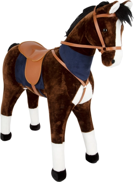 Caballo para montar XL marrón con sonido