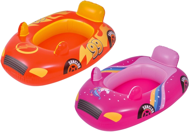Barco hinchable infantil AUTO 86 × 60,5 cm – mezcla de colores