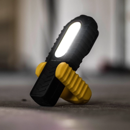 Lámpara de trabajo recargable 2 en 1 con LED COB y USB-C