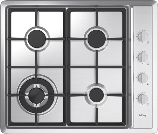 Placa de cocina de gas integrada IsEasy con 4 quemadores