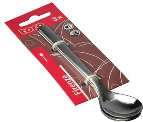 Cucharilla de té de acero inoxidable TORO Firenze, set de 3 uds.
