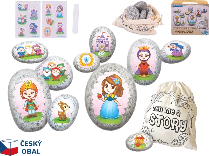 Set creativo de piedras Blancanieves – piedras de historias para niños