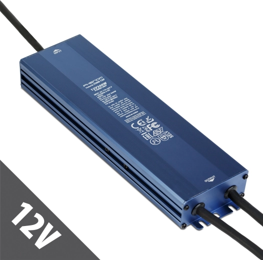 Fuente de alimentación de red estabilizada de 12 V CC, 300 W, 25 A, IP67
